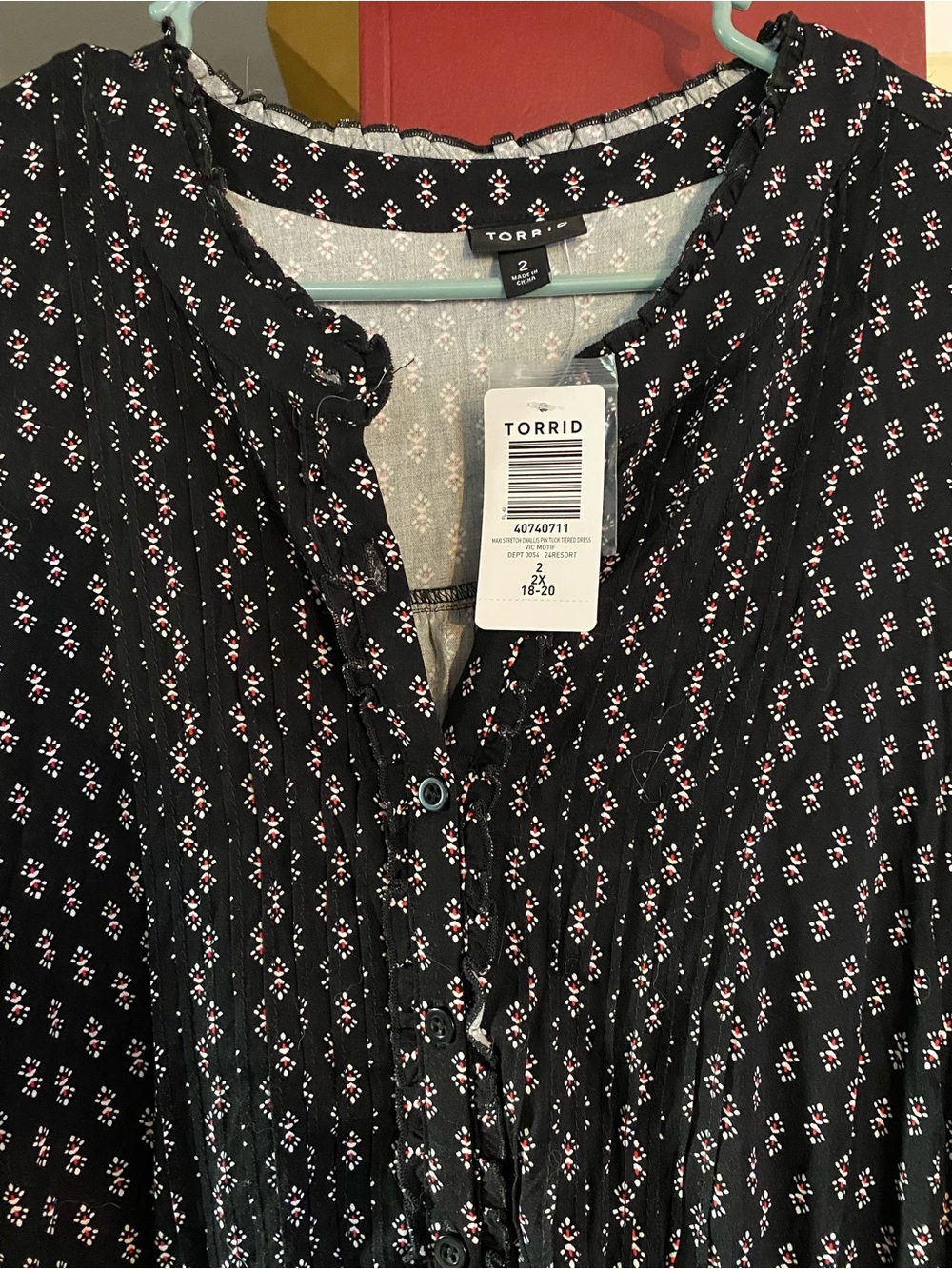 torrid Black Button-Down dress with cinched waist